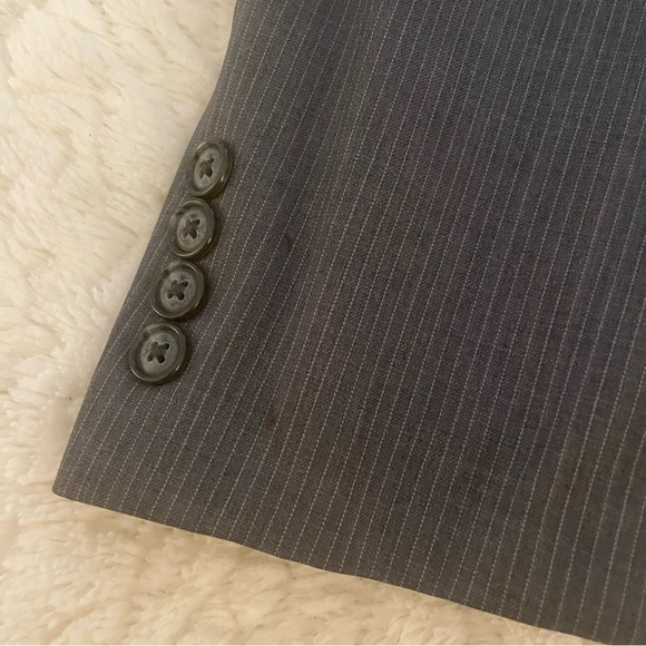 Donald Trump 100% Wool Grey Pin-Striped 2-piece suit - Picture 8 of 8